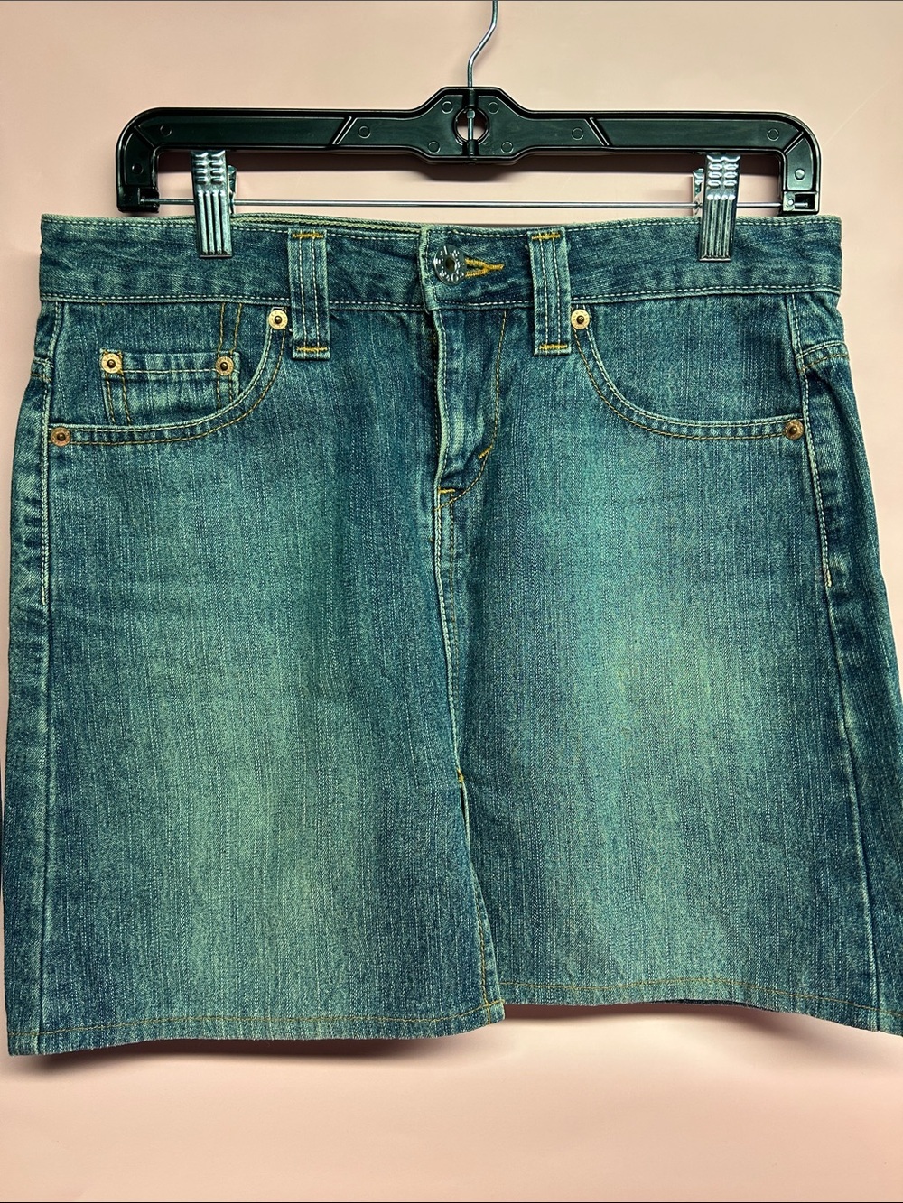 Levis Classic Blue Denim Mini Skirt